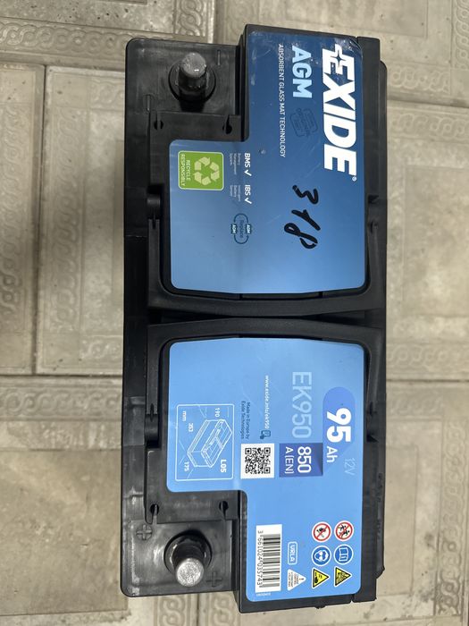 Аккумулятор гелевый Exide 95Ah AGM