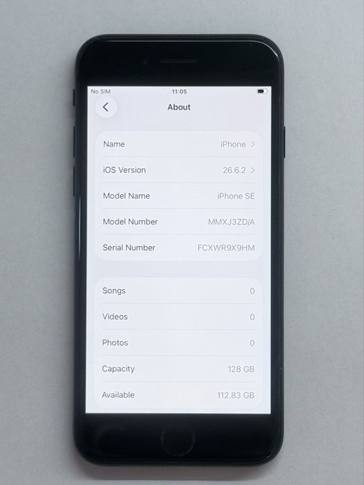 iPhone SE2022 3rd Black 128GB 91% battery