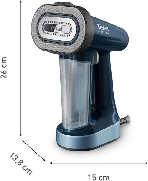 Вертикална Парна Ютия Уред за Гладене с Пара Tefal DT8755E0 Pure Force, 2 години Гаранция, Четка 3 в 1, Нова