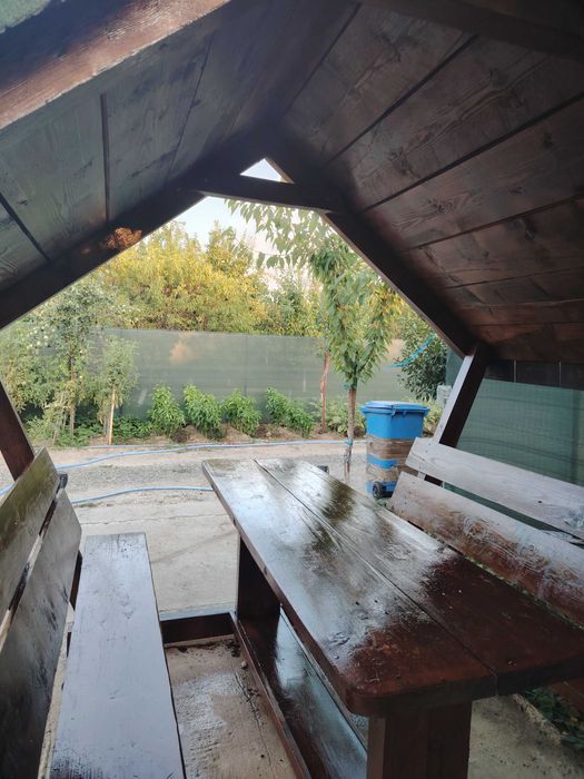 Foișor gradina pergola 10-12 persoane lemn masiv gata ansamblat