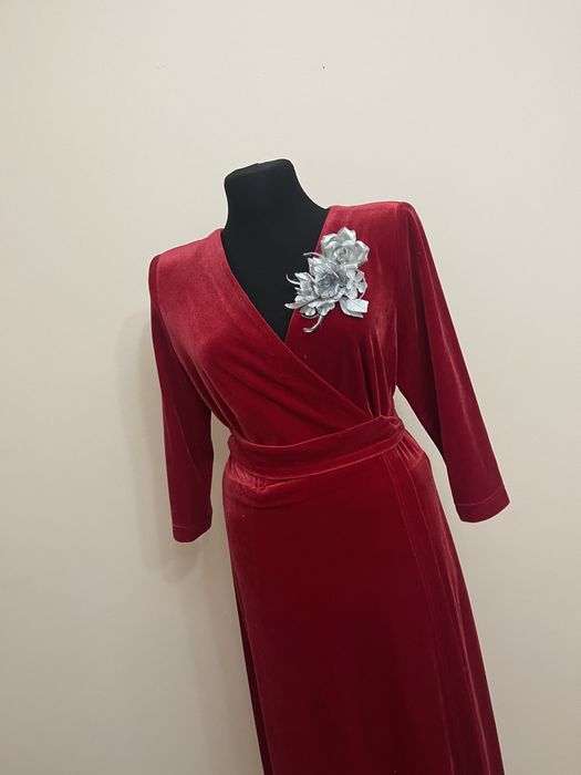 Вечернее платье велюр