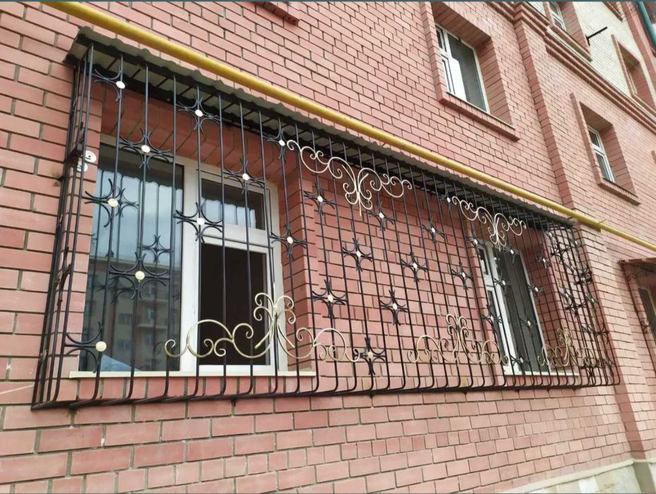Решётки на окна .Козырек kovka карниз rewotka навес ограда oyna перила
