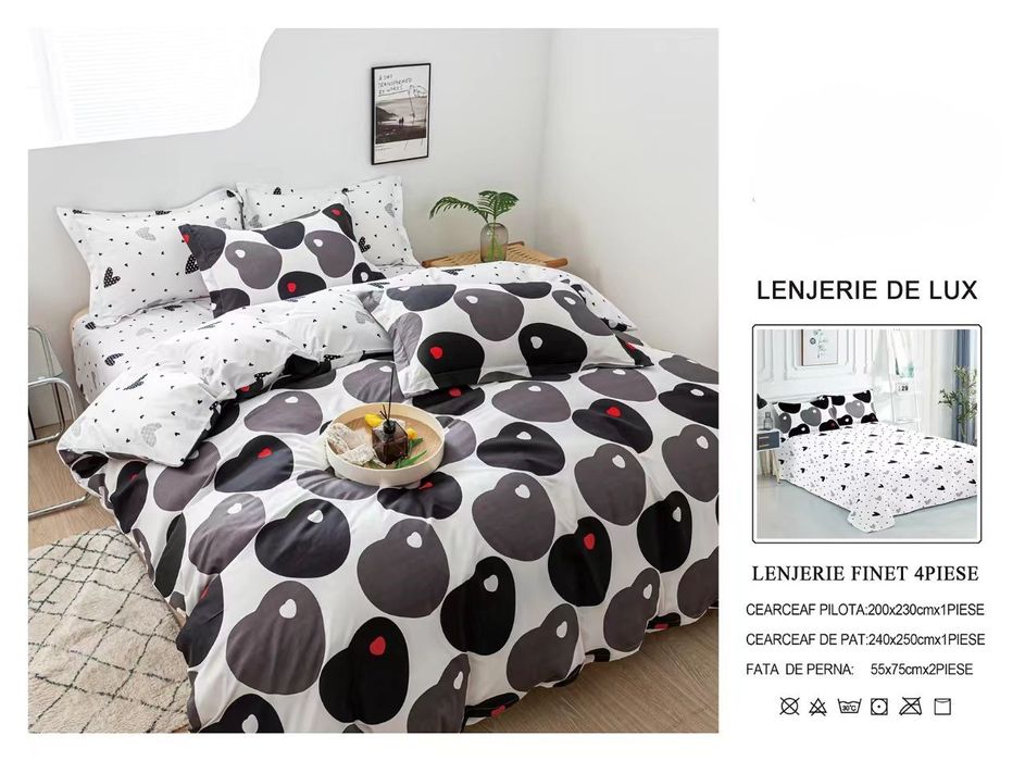 Lenjerii finet satinat 4 piese