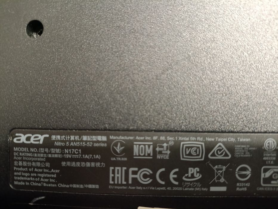 Acer Nitro 5 AN515-52