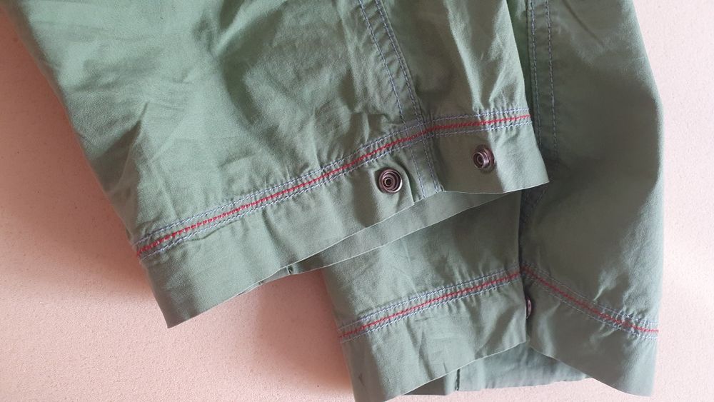 Брюки детские, уни. Лощеные, цвета оливки