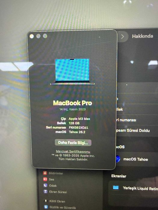 Apple Macbook pro 14 dyum M3 MAX 128GB 8TB Space Gray