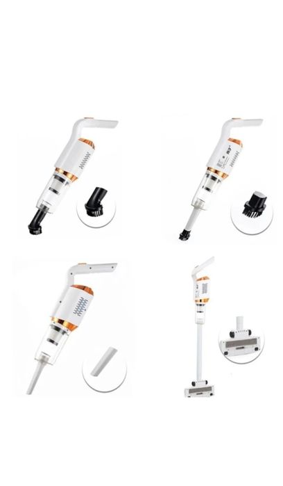Aspirator 3 în 1 cu 4 capete interschimbabile – 120 W, alb, ABS