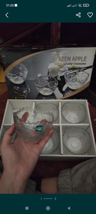 Скидка!Новый набор вазочек из 6 штук для варенья,конфет,мороженного,са