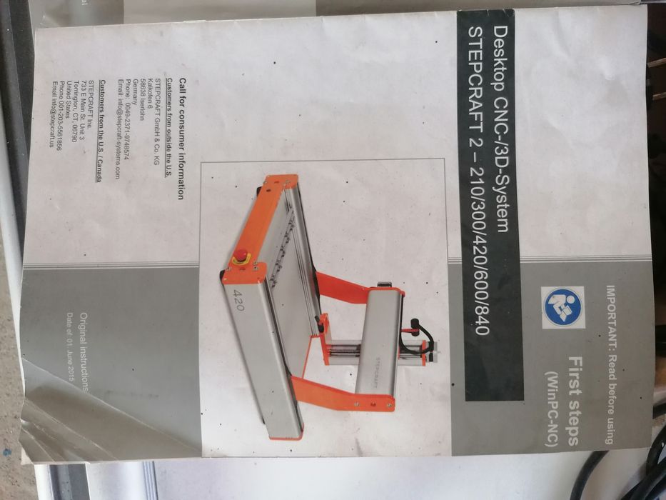 Cnc Stepcraft 840 nou