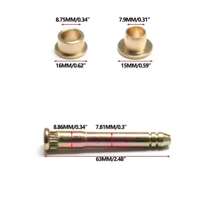 № 504 Комплект 4бр щифтове за панти на Хонда CRV Civic Accord