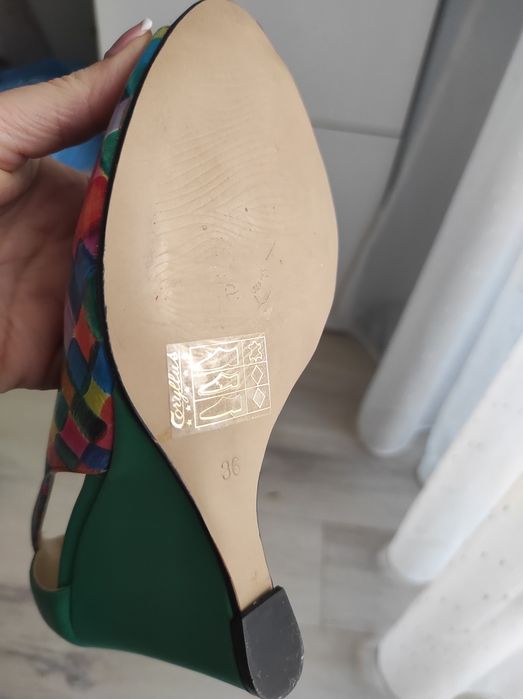 Pantofi sandale piele naturala, măr. 36 Coryllus