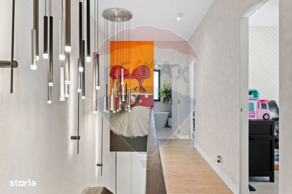 Vila luminoasa, mobilata si utilata Corbeanca / ansamblu cu piscina