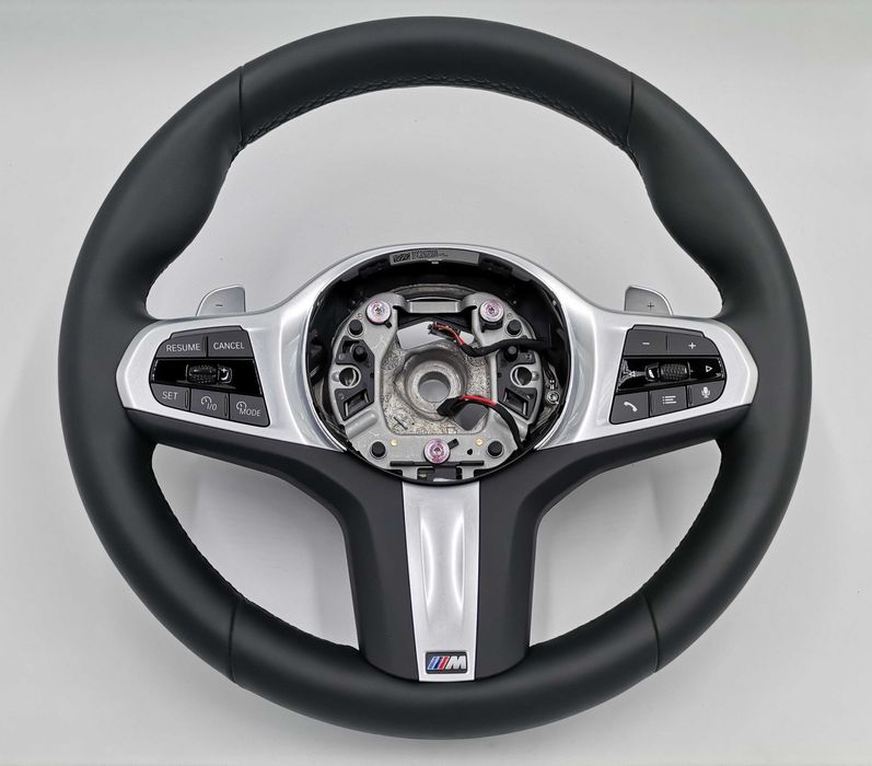 Нов M Sport Черен Кожен Волан BMW X5 G05 X6 G06 X7 G07 Facelift