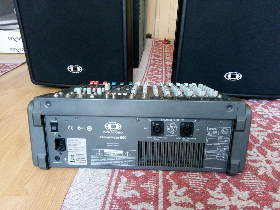 Set Dynacord PowerMate 600-2+Dynacord D12, ca fbt rcf montarbo  proel
