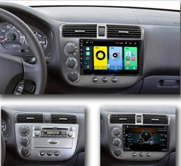 9-инчова мултимедия за HONDA Civic 7th Gen (2001–2005) Подарък камера