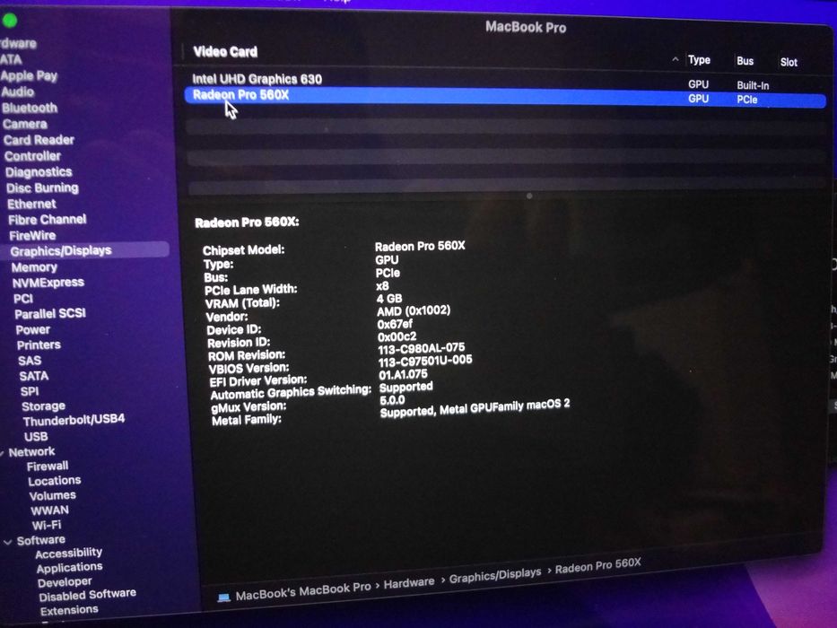 MacBook Pro , i9 , 2019 , A1990 Touch Bar , Cutie Completa .