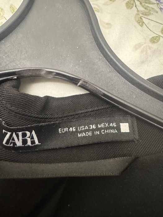 Черный парадный пиджак и кофта Zara