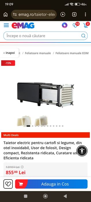 Feliator cartofi pai electric