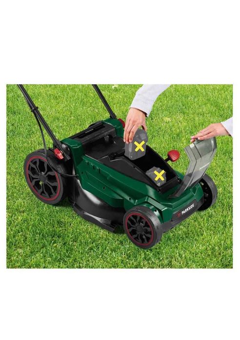 Mașină de tuns iarba Parkside 40V pe acumulatori SIGILATA - motor fără perii (PRMA 40-Li D2)