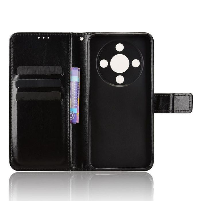 Кожен калъф тип тефтер за honor magic8 lite със защита на камерите