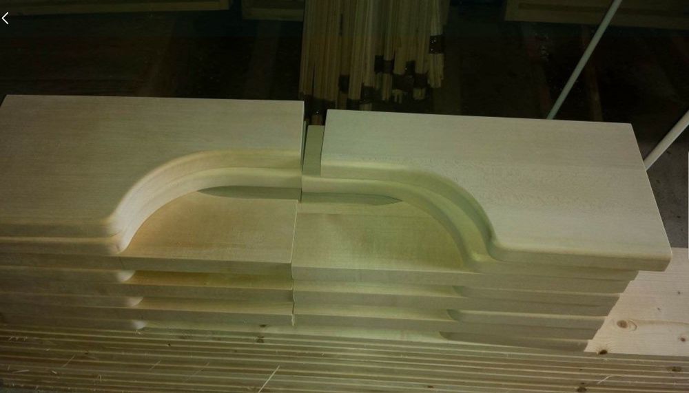 Trepte din lemn masiv