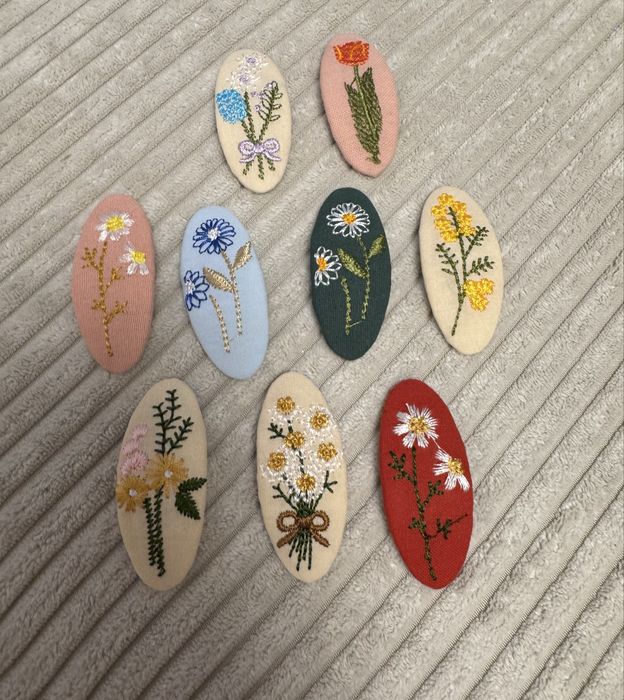 Фиби за коса тик-так с бродерия