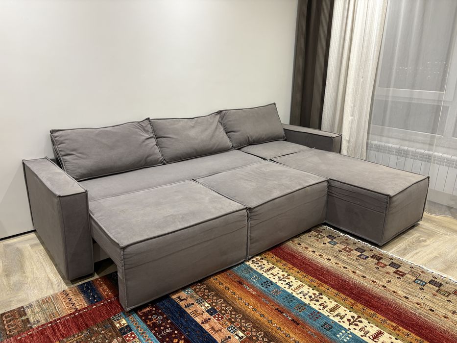 Диван тик-так, цвет серый