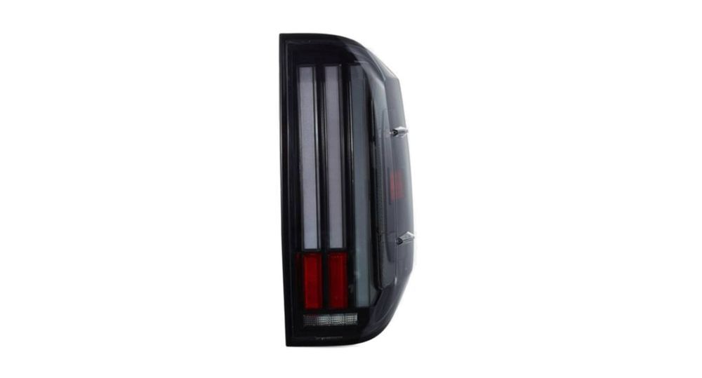 Set lampi spate, stopuri Toyota Tundra, 05.2021, montare spate, stanga+dreapta, indicator dinamic; LED; fumuriu, transparent, semnalizare portocalie;