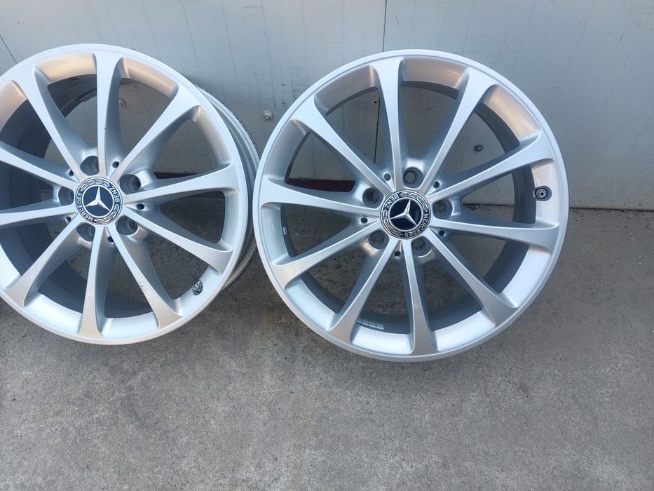 Set jante din aluminiu originale r17 / Mercedes Vw Audi Skoda Seat / 5x112 / cu senzori de presiune