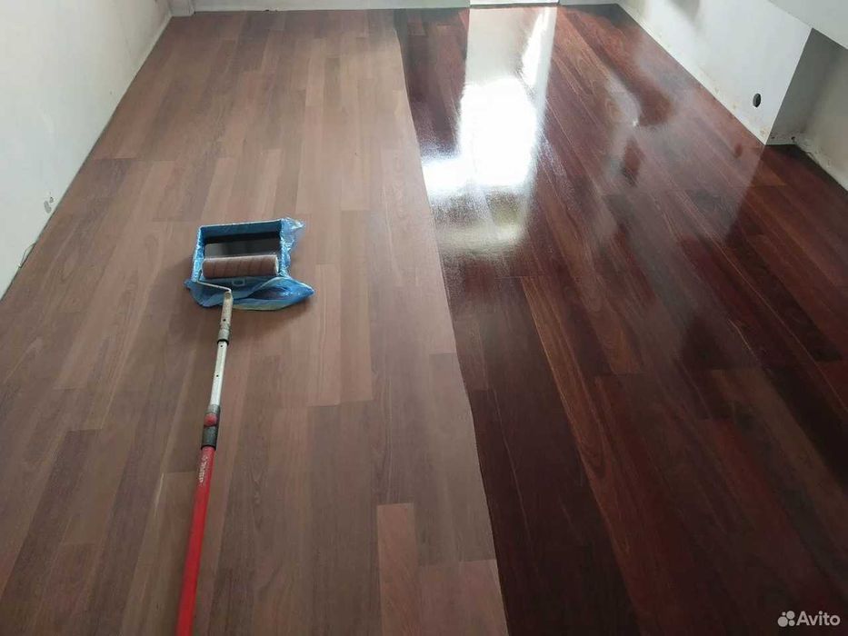 Шлифовка паркета и покрытие лаком под ключ| Shlifovka pol parket