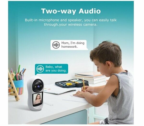 ABQ‑V5 Wi‑Fi Videonanya yosh bola uchun camera