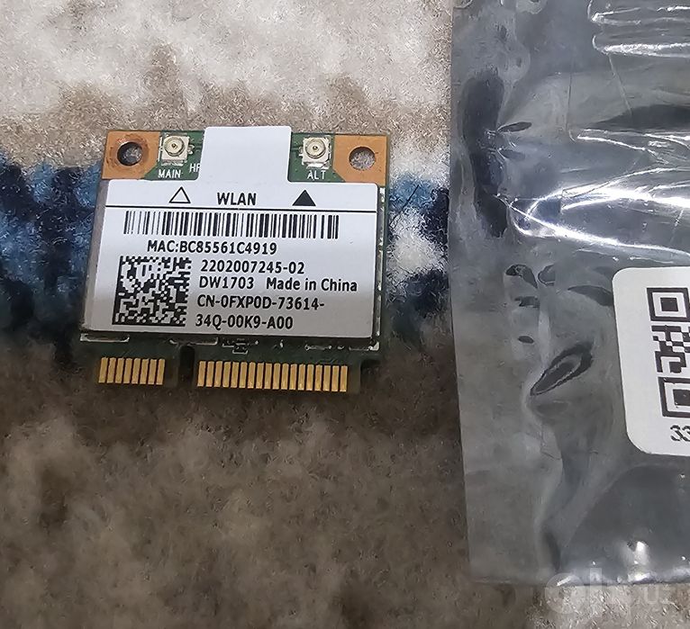 Qualcomm Killer AC1535 ngff m.2 + Dell Wireless 1703