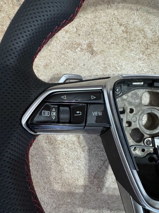 Volan Audi RS Tesit RS6 RS7 C8 Piele Perforata butoane padele RS