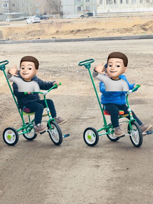 Велосипед, коляска, санки