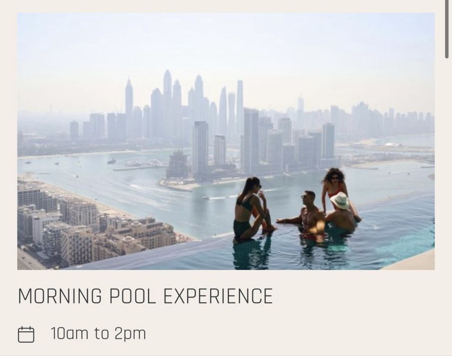 Bilete Aura Sky Pool Dubai