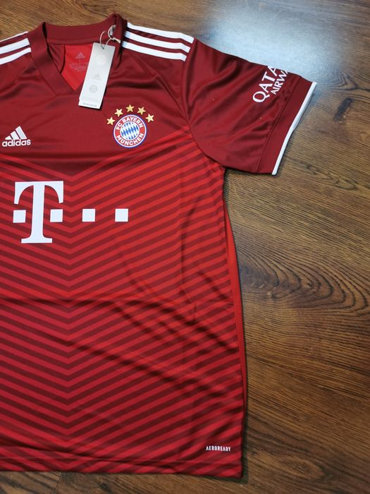 Tricou fotbal Bayern München Adidas bărbați L – roșu, meci, suporteri