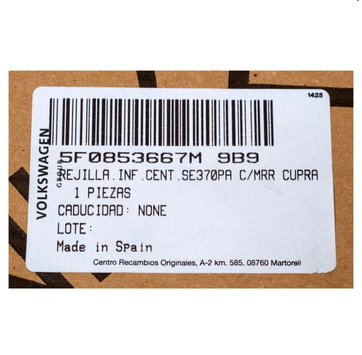 Grila bara fata Seat Leon 5F1 2017–> facelift