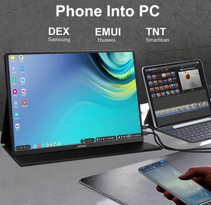 Портативный монитор ZEUSLAP 16: 80 000 тг. - Мониторы Шымкент на Olx