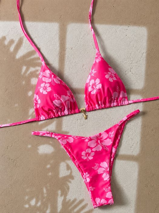 Costum de Baie Tropical Pink - Noua Colecție Vară