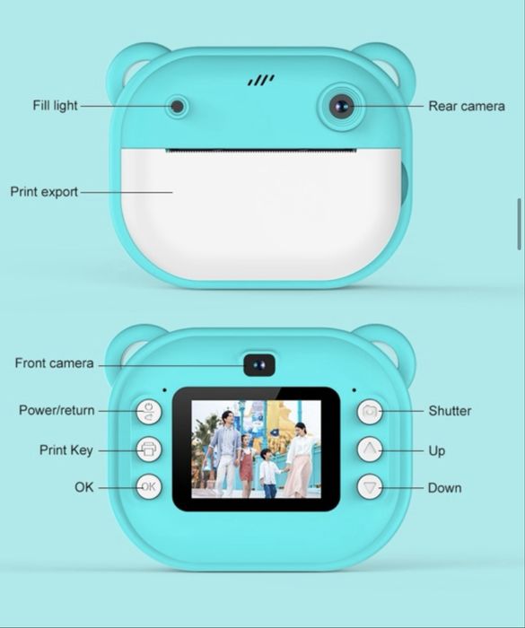 Детски фотоапарат с принтер/Children camera print