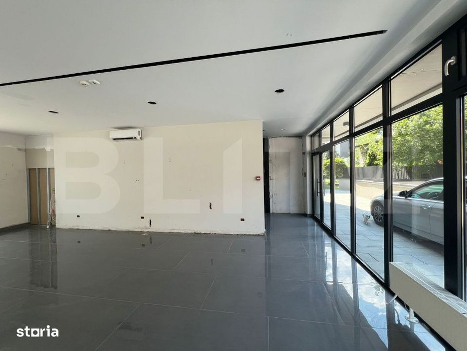 Spatiu comercial, cu vitrina si vizibilitate maxima, 124 mp - Marasti