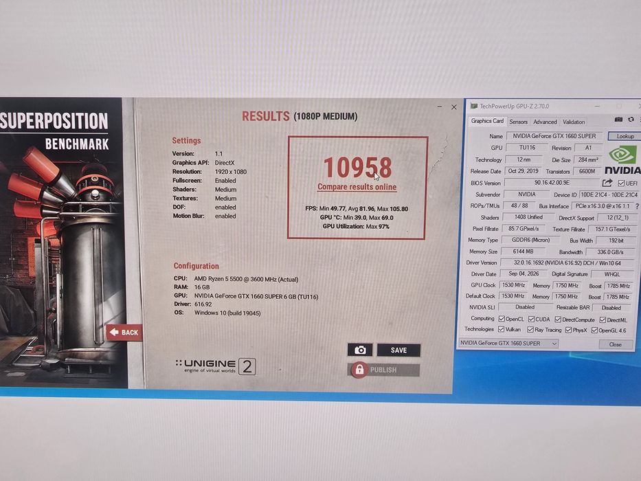 Gainward GTX 1660 SUPER Ghost OC 6GB