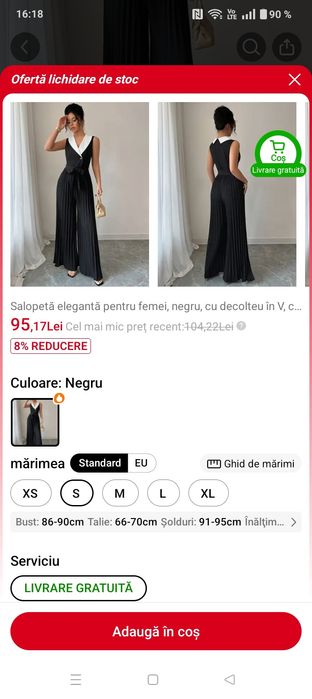 Salopetă elegantă