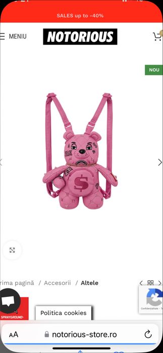 Ghiozdan de dimensiune mica