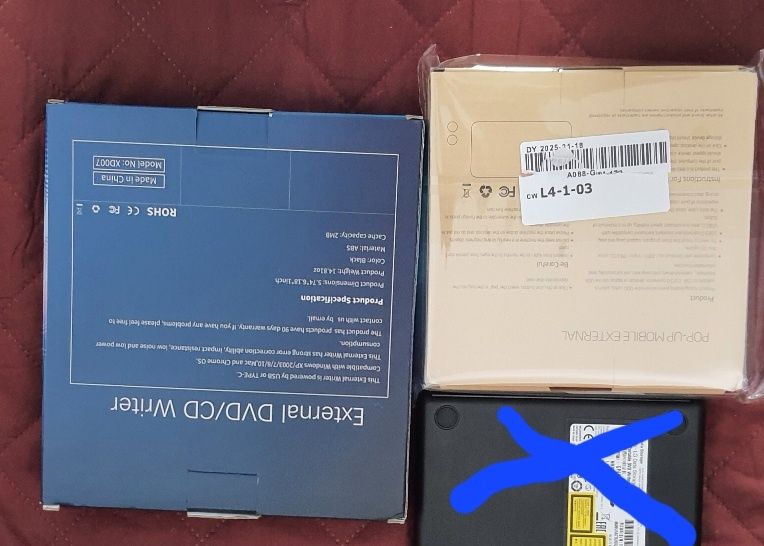 DVD RW Extern. Sunt noi nefolosite.