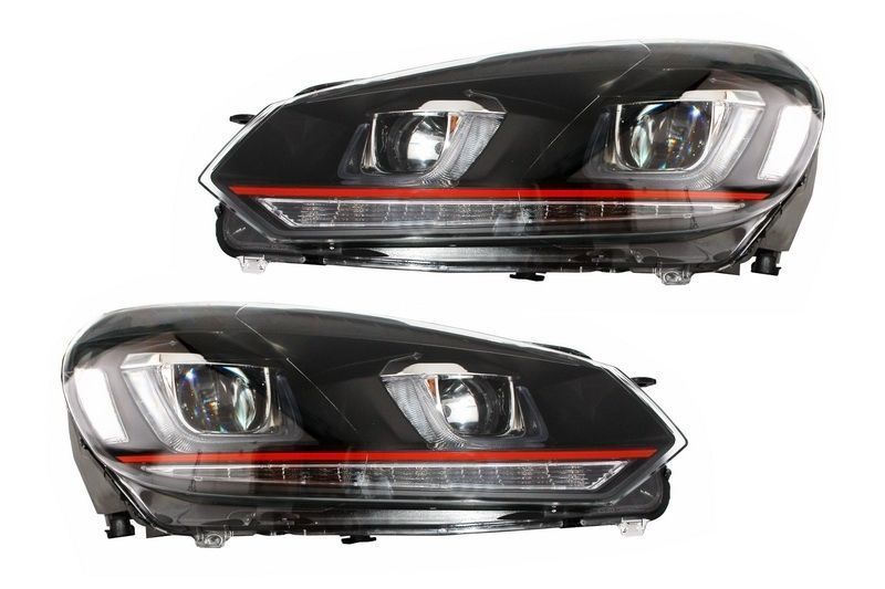 RHD Faruri LED compatibil cu VW Golf 6 VI (2008-2013) Golf 7 U Design