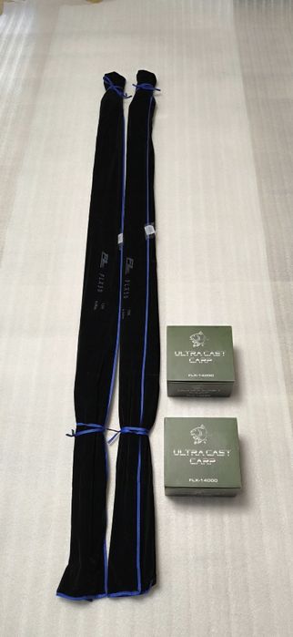 SET 2 Lansete FL FLX30 3.96M 4.0Lbs 2Seg + 2 Mulinete Pro FL FLX 14000