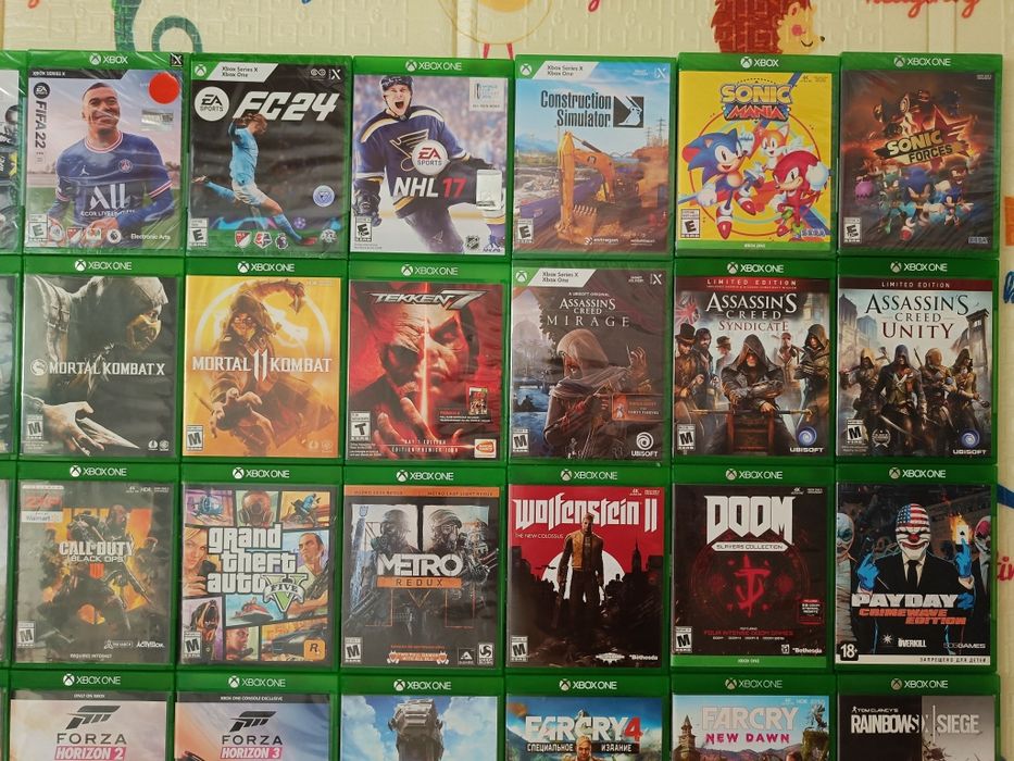 Xbox one и series x игры на дисках