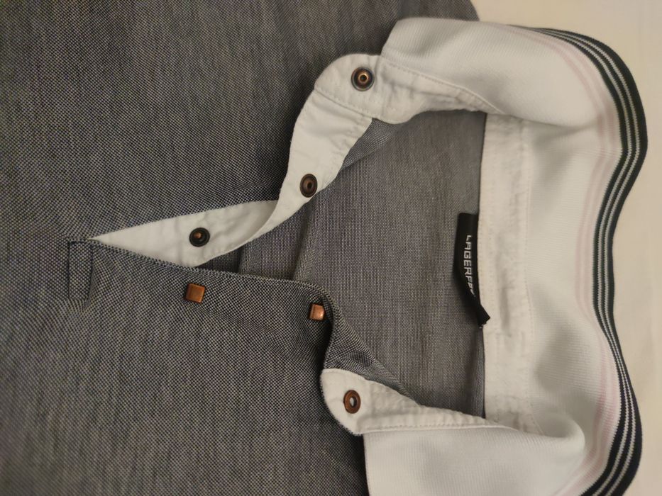 LAGERFELD блуза с яка