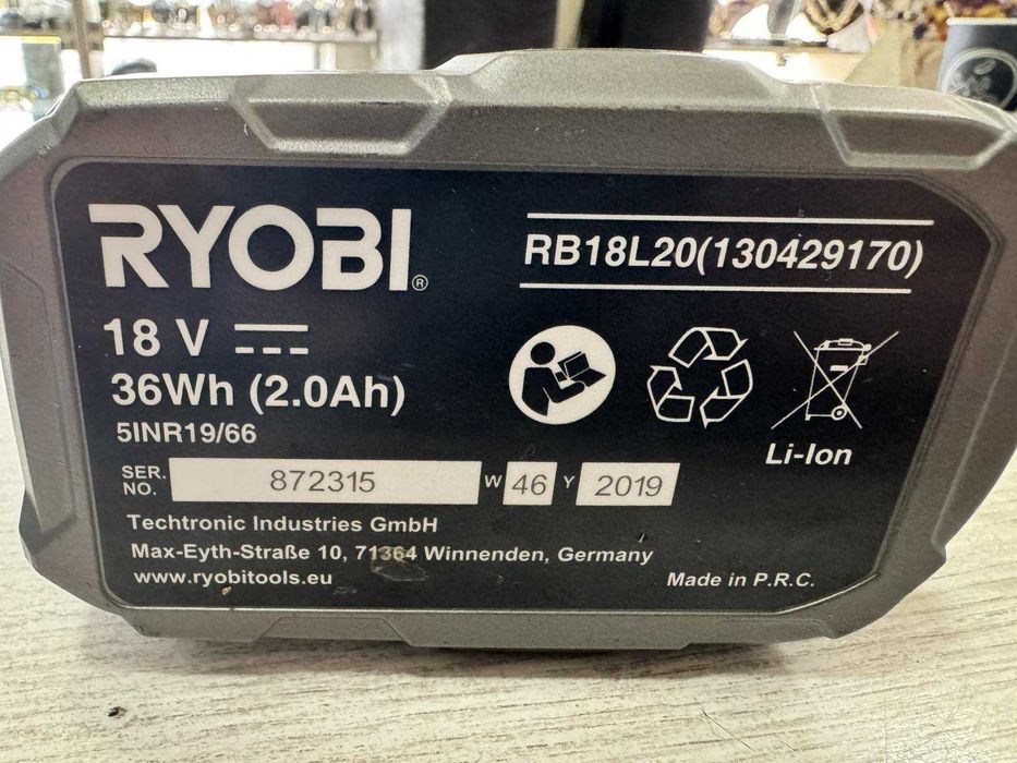 Акумулаторен Безчетков Ударен Гайковерт Ryobi RIW18X-0 - 18V, 700 Nm